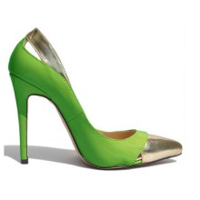 Scarpin - Verde e Dourado