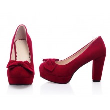 Scarpin - Vermelho com Laço