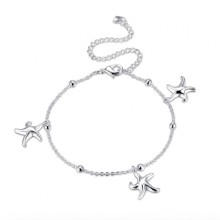 Tornozeleira com Estrelas do Mar