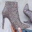 Ankle Boot com Glitter