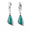 Argolas com Cristais Verdes