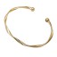 Bracelete Dourado Torcido