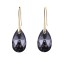 Brincos Dourados com Swarovski Chumbo
