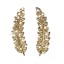 Brincos Ear Cuff Dourados com Folhas