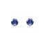 Brincos Pontos de Luz com Cristal Azul Royal - 0,5cm