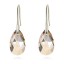Brincos com Swarovski Champagne