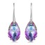Brincos com Swarovski Multicolor