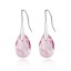 Brincos com Swarovski Rosa