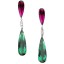 Brincos Pendentes Pink e Verde