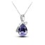 Colar com Cristal Roxo