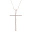 Colar Dourado com Crucifixo