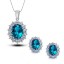 Conjunto da Princesa Azul Claro