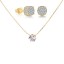 Conjunto Dourado com Zircônias