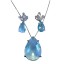 Conjunto de Gotas em Azul Claro