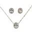 Conjunto Oval com Zircônias