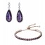 Conjunto com Zircônias Roxas