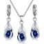 Conjunto com Zircônias Azuis