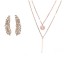 Conjunto Rosê com Zircônias