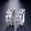 Meia Argola Luxo com Zircônias Cristal