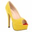 Peep Toe - Camurça Amarelo