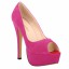 Peep Toe - Camurça Pink