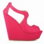 Peep Toe - Anabela Pink