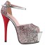 Peep Toe - Brilhante Vermelho