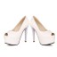 Peep Toe - Verniz Branco