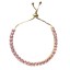 Pulseira Ajustável Dourada Rosa