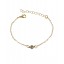 Pulseira Dourada com Ponto de Luz