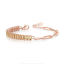 Pulseira Rosê com Zircônias Champagne