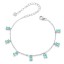 Pulseira com Zircônias Azuis