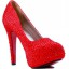 Scarpin - Vermelho com Cristais