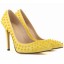 Scarpin - Amarelo com Spikes