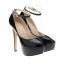 Scarpin - Preto com Tornozeleira