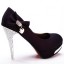 Scarpin - Preto com Swarovski no Salto