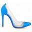 Scarpin - Transparente Azul