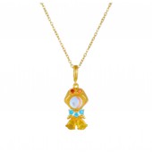 Colar Dourado da Branca de Neve