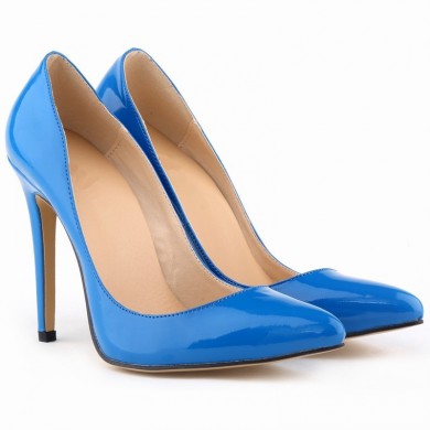 Scarpin - Verniz Azul Parise Joias
